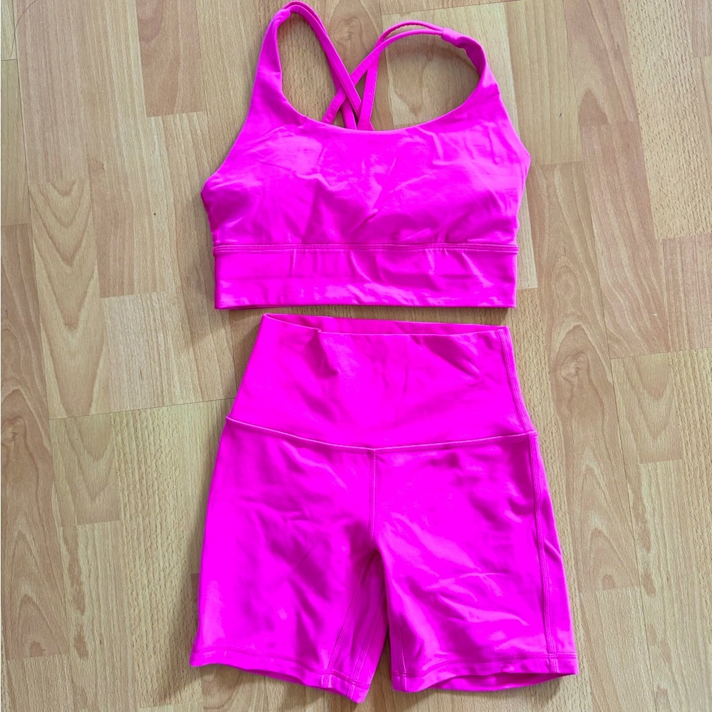 Lululemon Bra top and shorts